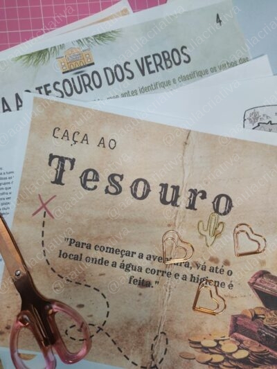 Caça ao Tesouro dos Verbos