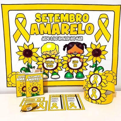 Painel e Lembrancinhas Setembro Amarelo